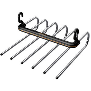 เสื้อผ้าแขวนกางเกงแบบพับได้ ไม่มีรอย ไม่ลื่น มีหลายฟังก์ชัน แขวนกางเกงในตู้เสื้อผ้า ชุดแขวนกางเกงแบบซ่อนในตู้เสื้อผ้า