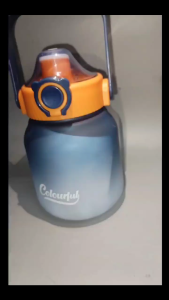 1.1L Pastel Water Bottle with Straw Free-Flocking Flip-flop Lid/Kiddie Kids Baby Outdoor Indoor Tumbler