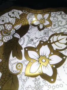 5\" Piring Kue Segi Berkembang Ceramic