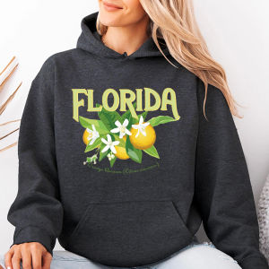 Florida Orange Blossom Citrus Art Print DIY Appliques Stickers on Clothes Iron-on Transfers Patches for Clothing DIY T-shirt