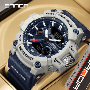 SANDA 3179 New Sports Mens Watches 2023 Military Digital Watch Waterproof Wristwatch for Male Clock shock relogios masculino