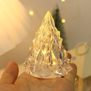 8.5CM Christmas Decoration LED Tree Shape Candle Light for Home Party Decor Christmas Ornament New Year Gift Navidad Accessory