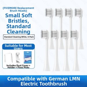 LMN Electric Toothbrush Head Adapter for Children And Adults Deep Cleaning Replacement Brush Heads Pack of 4