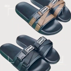 Sandal Pria Remaja Slop Slide Webbing Strap Terbaru Sandal Slop Pria Distro Aesthetic Casual Import
