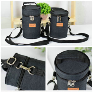 Thick Oxford Cloth Insulated Cup Holder Universal Slow Cooker Thermal Bag Heat Resistant Anti-Scald Handbag Food Canister Bag