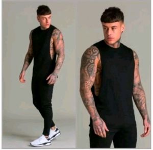 singlet tanktop/lowcut pria gym fitness sporty