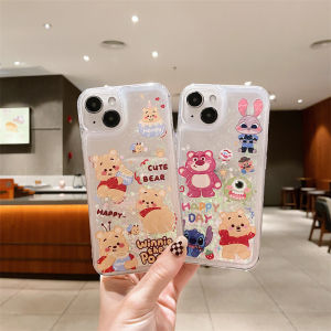 Crashstar vỏ điện thoại hoạt hình dễ thương chất lỏng có thể di chuyển Cát chảy cho iPhone 15 14 13 12 11 Pro Max Mini XS XR X 8 7 6 6S Plus + SE 2020 Vỏ Ốp điện thoại chống sốc mềm trong suốt bán chạy