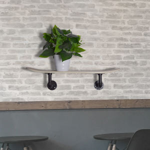 Wall-Mounted Flower Stand Creative Indoor Decorations Water Pipe Flower Rack Succulent Green Radish Decoration Partition Board Living Room Background Bookshelf