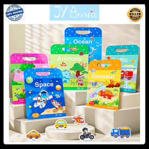 Sticker Book Reusable Sticker Book Stiker Montessori Toy Kid Activity Baby Book Buku Sticker Buku Stiker Buku Kanak