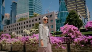 Koyu Hijab Segiempat Motif Viney Jepang Beauty Leaf (Autumn Series)