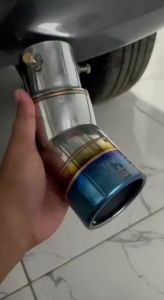 Variasi Ujung Knalpot Mobil Bengkok Full Stainless Sistem Tinggal Baud