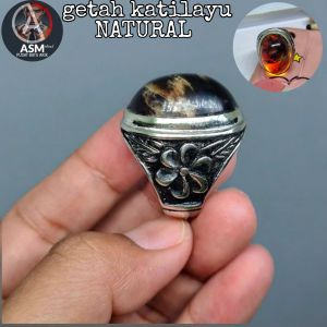 Cincin GETAH KATILAYU NATURAL Batunya bisa mengambang di air cuka cincin batu akik natural kwalitas jos
