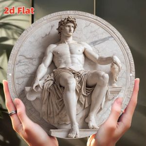 2D Ancient Greek Mythical Sculpture "| Classic Art Masterpiece | Mythical Theme Elements Durable Interior Exterior Decoration-