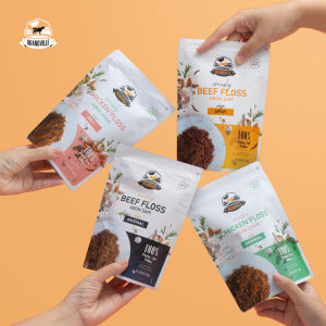 Grandville Abon Sapi Crunchy Halal Single Pack Original - Aman untuk anak usia MPASI