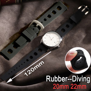 Rubber Watch Strap For Oris Tropical Strap 20mm 22mm WatchBand For Seiko For Citizen Quick Release Diving Women Men Bracelet