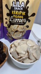 LILA SNACK - Keripik Pisang Lumer Premium Varian Tiramisu Kemasan Toples 250 gram