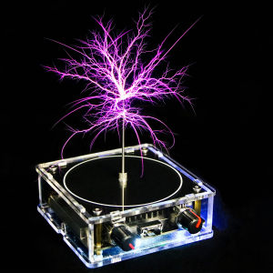Music Tesla Coil Bluetooth/AUX Dual Mode Music Box Artificial Lightning Touchable Audio Input Bluetooth Science Experiments