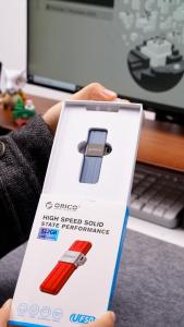 ORICO USB 3.0 Flash Drive 256GB Memory Stick 256GB 450 MB/s Thumb Drive with Keychain USB Flash Drive Metal USB Drive