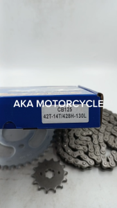MRP CHAIN SET FOR CB125 42T-14T/428H-130L High-Quality Super Performance Motorbike Chain & Sprocket