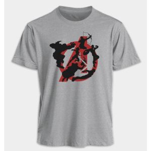 Marvel The Avengers Mens and Womens T-shirts Iron Man Captain America Hulk Summer America Spring and Autumn Short Sleeves