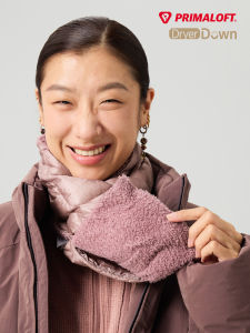 Warm Water-resistant White Goose Down Neck Wrap