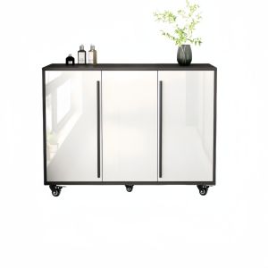 ENLUOLIJIA | Outdoor Lockable Shoe Cabinet With Universal Wheels