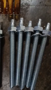 ZKZ 50-100pcs 12x160 and 16x190 Heavy Duty Chemical Anchor Bolt Concrete Bolt