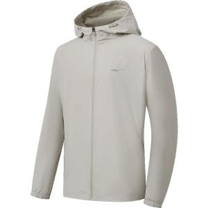 Erke Mens Sportswear Windproof Jacket Winter Outerwear Fleece Lined Hooded Zipper Closure Regular Fit Training Coat