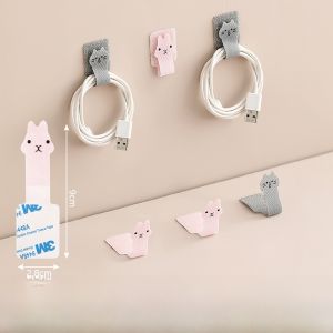Desktop Cable Organizer Magic Tape Data Cable Management Computer Network Cable Fixator Home Organization Tool Bed Room Use