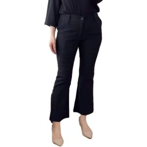 Celana Cutbray Basic Pants Resleting Twill Stretch Combed Premium