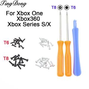 1Set 9mm/7mm T6 T8 Screws Torx Security Screws For Xbox One S/X XBOX Series S/X Xbox360 S/E Controller Repair Part