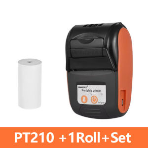 Mini Portable Thermal Printer GOOJPRT PT-210 58mm Handheld Barcode Thermal Printer 203dpi Electronic Labeler pos Android /Ios