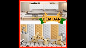 Miếng Dán Tường Xốp Chống Thấm Nước 3D Mút Dán Tường Chống Va Chạm Nệm Đệm Cho Phòng Khách Phòng Ngủ