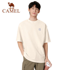 [100% cotton] cameljeans Áo thun nam tay ngắn mùa hè mới giản dị áo sơ mi cotton cổ tròn