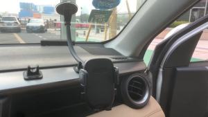 Car Phone Holder for Car Windscreen Flexible Long Arm 13" Goose-neck Mobile Phone Holder Compatible Suction Base Dashboard