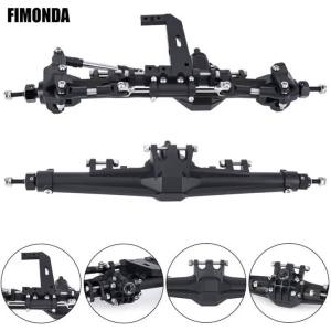 Plastic Front Rear Complete Straight Axle for 1/10 RC Crawler Car Vanquish H10 Optic SCX10 90046 D90 TRX4 Upgrade Parts