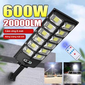 Đèn Năng Lượng Mặt Trời LED Siêu Sáng 20000LM Đèn Năng Lượng Mặt Trời Cảm Biến Chuyển Động Ngoài Trời Cho Sân Vườn 400 ㎡   Ánh Sáng Mạnh
