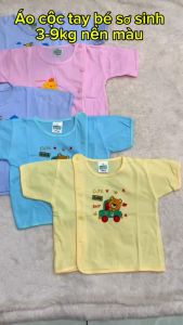 Combo 5 áo sơ sinh ngắn tay dài tay cài lệch cho bé trai bé gái vải Cotton 100% Bossini mềm mại thoáng mát cho bé từ 3-9kg/ Bộ quần áo trẻ em