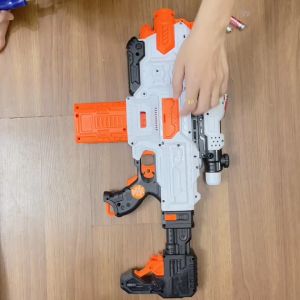 Đồ Chơi Trẻ Em Phụt Xốp Neft Dùng Pin Tặng Kèm 24 Viên Xốp - Nhựa ABS An Toàn Với Trẻ Em