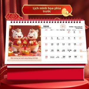 FARAMON | Lịch Trang Trí Kích Thước Lớn Chất Lượng Cao Sáng Tạo Bản 2026