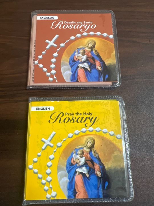 Rosary guide with plastic cover (English / Tagalog / Cebuano) | Lazada PH