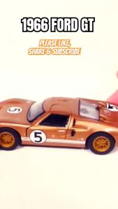 Diecast Mobil Mainan Miniatur Ford GT40 MKII 1966 Heritage Edition Balap Klasik Miniature Die Cast Model 1:32 Souvenir Kado Pajangan