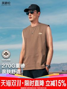 เสื้อกั๊กแขนกุดผ้าฝ้ายแท้ Enjeolon สำหรับผู้ชาย ฤดูร้อน บาสเก็ตบอล ลำลอง สไตล์อเมริกัน แฟชั่น ลำลอง ระบายอากาศได้ดี