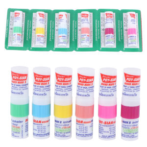 6/1PCS ประเทศไทย Nasal Inhaler Cure เย็นและคัดจมูก Stay UP สดชื่นบรรเทา