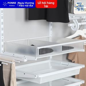 PONIE | Open Closet U-Shaped Wire Basket Shelving
