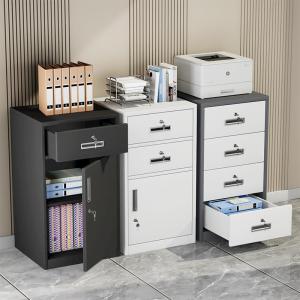 Office Under-desk File Cabinet With Password Protection Multiple Drawers