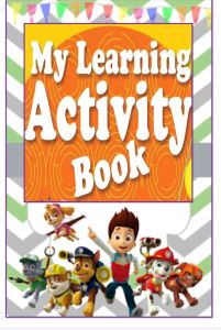 My Learning Activity Book (60 pages FREE BOOKBIND)