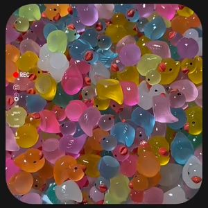 10Pcs Resin Mini Duck Cartoon Luminous Duck DIY Garden Decorative Little Duck Toys For Kids Gifts