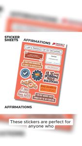 "Affirmations" themed Sticker