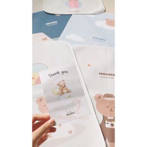 Lót chống thấm cho bé Mochee 4D 50x70cm tấm lót thay bỉm họa tiết thoáng khí - Monnie Kids
